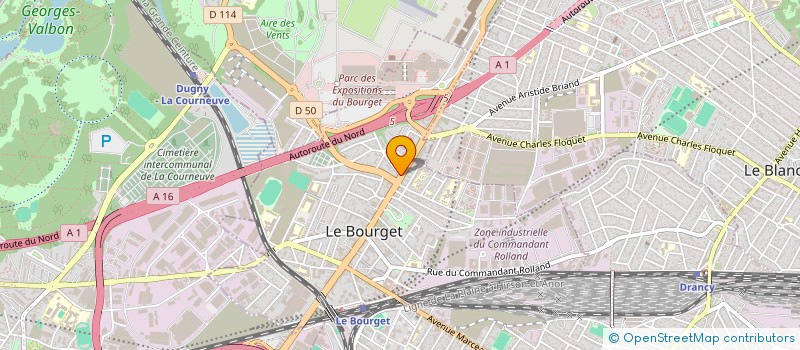 localisation de l'entreprise MONSIEUR BERNARD VAUTHIER à LE BOURGET