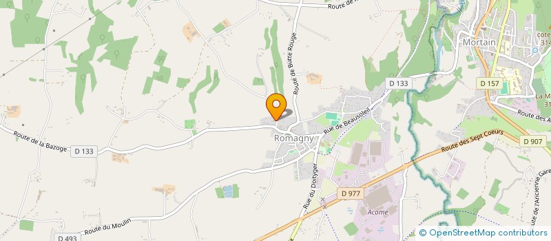 localisation de l'entreprise MONSIEUR BERNARD VAUTIER  ROMAGNY FONTENAY