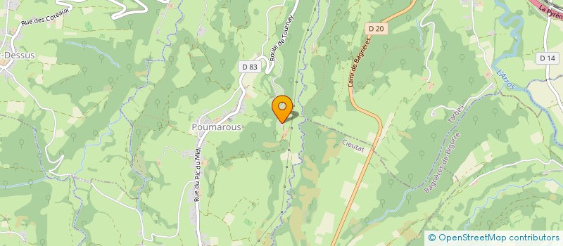 localisation de l'entreprise MONSIEUR BERNARD VEDERE  POUMAROUS