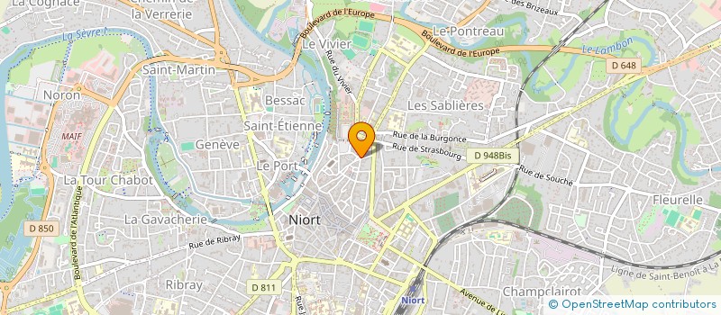 localisation de l'entreprise MONSIEUR BERNARD VENDRISSE  NIORT