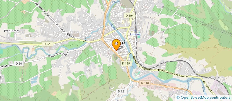 localisation de l'entreprise MONSIEUR BERNARD VENUTI  LIMOUX