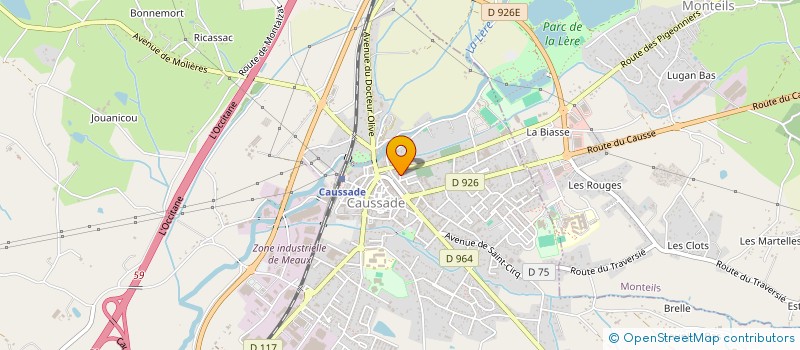 localisation de l'entreprise MONSIEUR BERNARD VERGE-BRIAN  CAUSSADE