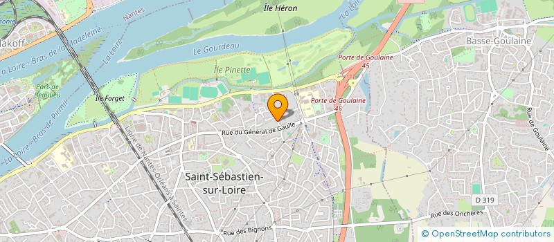 localisation de l'entreprise MONSIEUR BERNARD VERGER à SAINT-SEBASTIEN-SUR-LOIRE