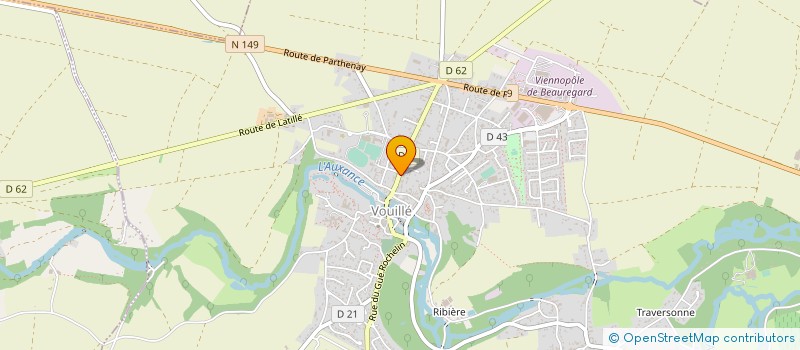 localisation de l'entreprise MONSIEUR BERNARD VERGNAULT à VOUILLE