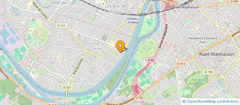 localisation de l'entreprise MONSIEUR BERNARD VERGNE  CROISSY-SUR-SEINE