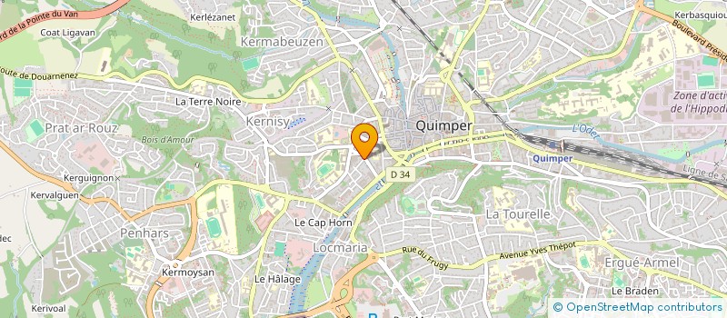 localisation de l'entreprise MONSIEUR BERNARD VERLINGUE à QUIMPER