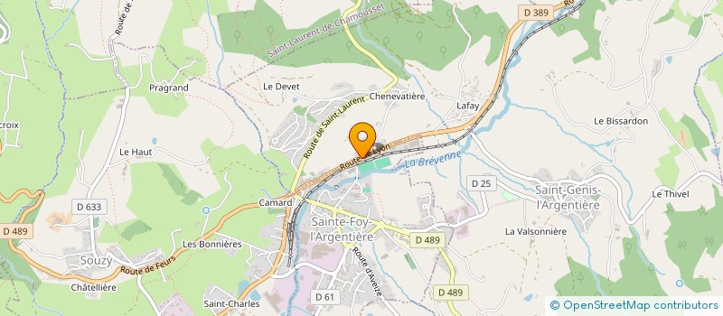 localisation de l'entreprise MONSIEUR BERNARD VERNET  SAINT-GENIS-L'ARGENTIERE