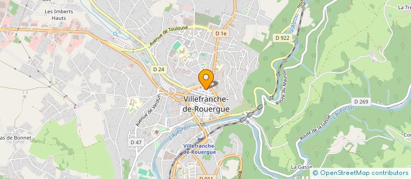 localisation de l'entreprise MONSIEUR BERNARD VERNHES  VILLEFRANCHE-DE-ROUERGUE