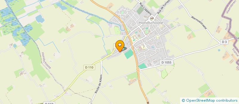 localisation de l'entreprise MONSIEUR BERNARD VERSMISSE  HONDSCHOOTE