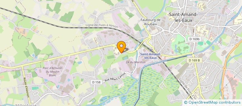 localisation de l'entreprise MONSIEUR BERNARD VERTRAY à SAINT-AMAND-LES-EAUX