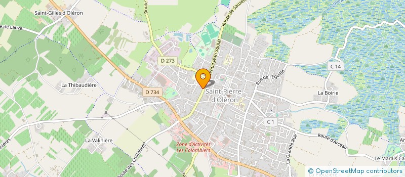 localisation de l'entreprise MONSIEUR BERNARD VETEAU  SAINT-PIERRE-D'OLERON