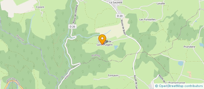 localisation de l'entreprise MONSIEUR BERNARD VIAL  SAINT-MARTIN-LA-SAUVETE