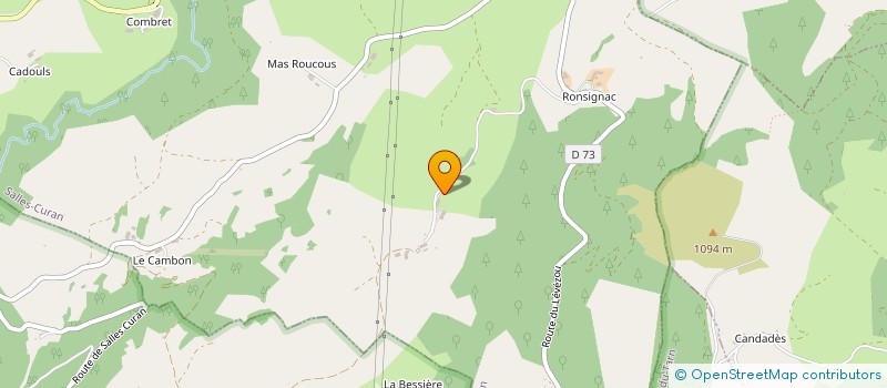 localisation de l'entreprise MONSIEUR BERNARD VIALA  SALLES-CURAN