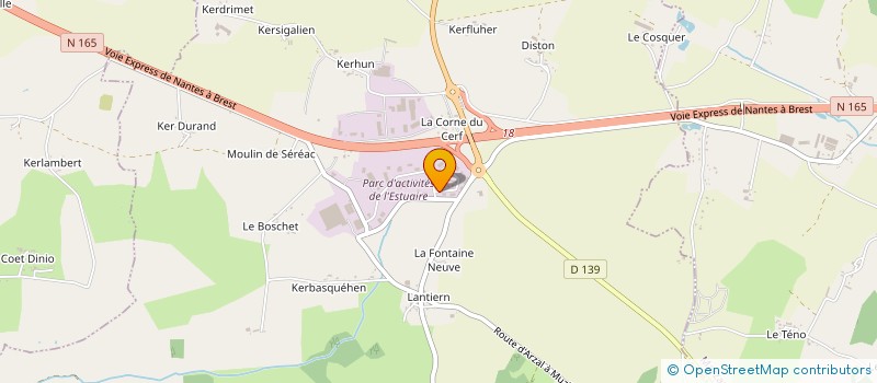 localisation de l'entreprise MONSIEUR BERNARD VIAUX  ARZAL