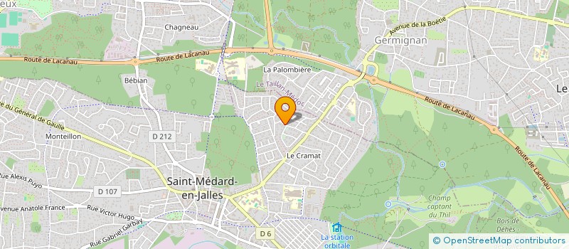 localisation de l'entreprise MONSIEUR BERNARD VIGEANT  SAINT-MEDARD-EN-JALLES