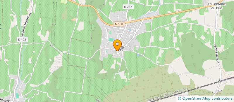 localisation de l'entreprise MONSIEUR BERNARD VIGUIER  SAZE