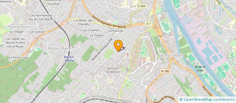 localisation de l'entreprise MONSIEUR BERNARD VILAIN  LE PECQ