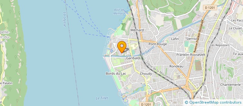 localisation de l'entreprise MONSIEUR BERNARD VILLARD  AIX-LES-BAINS