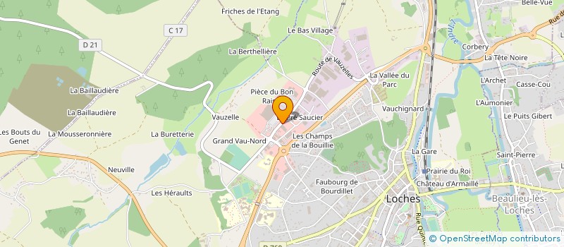 localisation de l'entreprise MONSIEUR BERNARD VILLERET  LOCHES