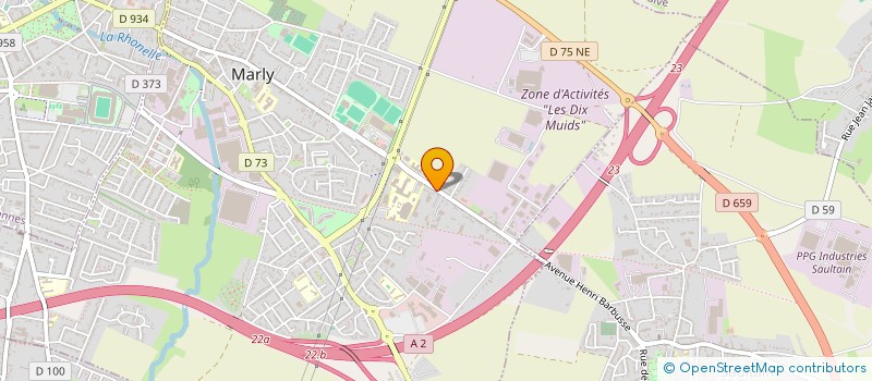 localisation de l'entreprise MONSIEUR BERNARD VION  MARLY