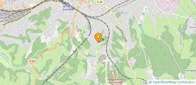 localisation de l'entreprise MONSIEUR BERNARD VIREVIALLE  BRIVE-LA-GAILLARDE