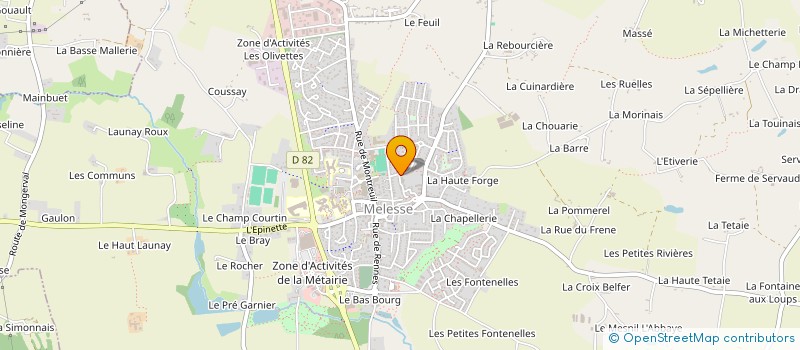 localisation de l'entreprise MONSIEUR BERNARD VITRE à MELESSE