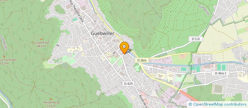 localisation de l'entreprise MONSIEUR BERNARD VONTHRON  GUEBWILLER