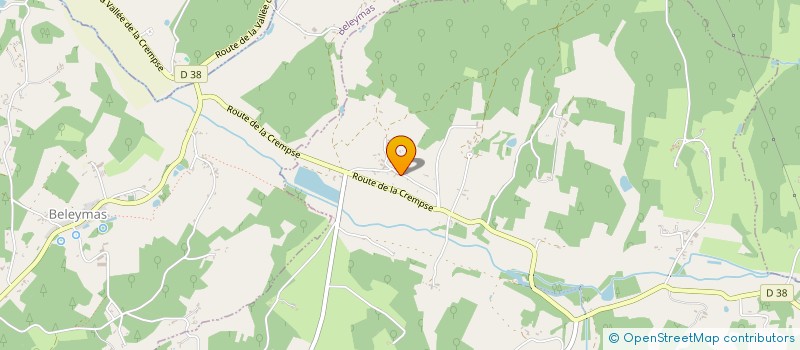 localisation de l'entreprise MONSIEUR BERNARD WAGENAAR  MONTAGNAC LA CREMPSE