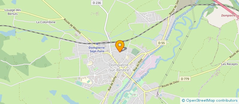 localisation de l'entreprise MONSIEUR BERNARD WAGNON à DIOU