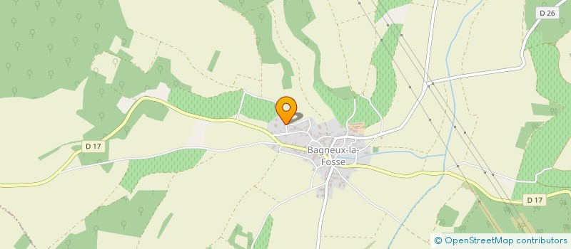 localisation de l'entreprise MONSIEUR BERNARD WALCZAK à BAGNEUX-LA-FOSSE