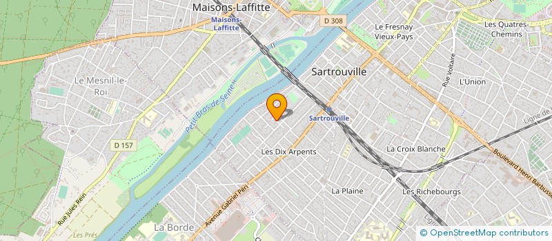 localisation de l'entreprise MONSIEUR BERNARD WALSH à SARTROUVILLE