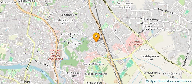 localisation de l'entreprise MONSIEUR BERNARD WEHBE  SAINT-JEAN-LE-BLANC