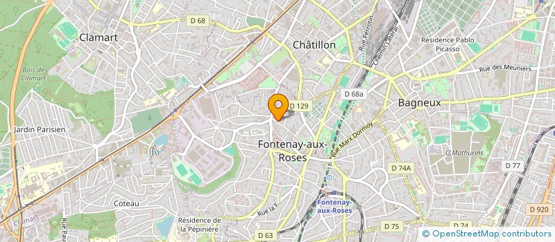 localisation de l'entreprise MONSIEUR BERNARD WELTER à FONTENAY-AUX-ROSES