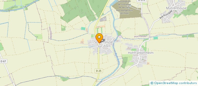 localisation de l'entreprise MONSIEUR BERNARD WENDLING  HOCHFELDEN