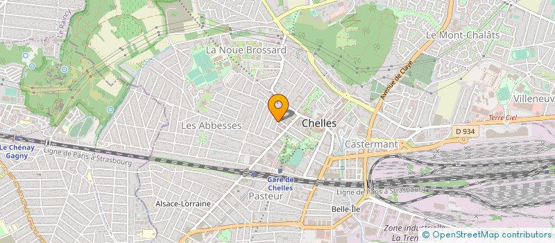 localisation de l'entreprise MONSIEUR BERNARD WERNER  CHELLES