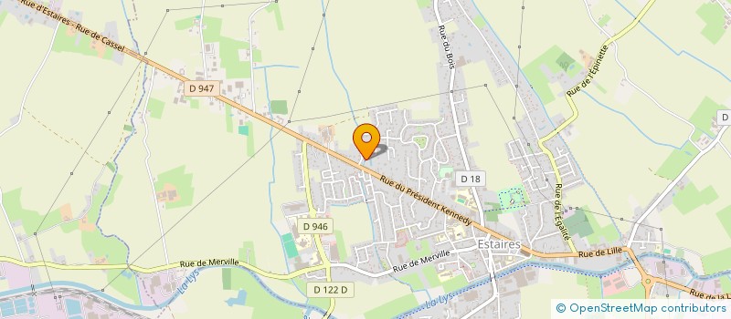 localisation de l'entreprise MONSIEUR BERNARD WESTEEL  ESTAIRES