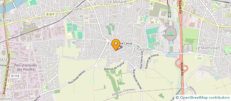 localisation de l'entreprise MONSIEUR BERNARD WIDEMANN  DECINES-CHARPIEU