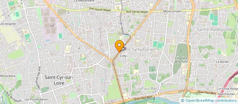 localisation de l'entreprise MONSIEUR BERNARD WILLIAM  TOURS