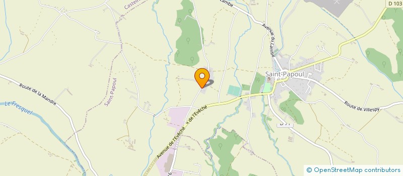 localisation de l'entreprise MONSIEUR BERNARD WITON  SAINT-PAPOUL