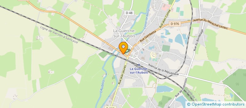 localisation de l'entreprise MONSIEUR BERNARD WOLFF  LA GUERCHE-SUR-L'AUBOIS