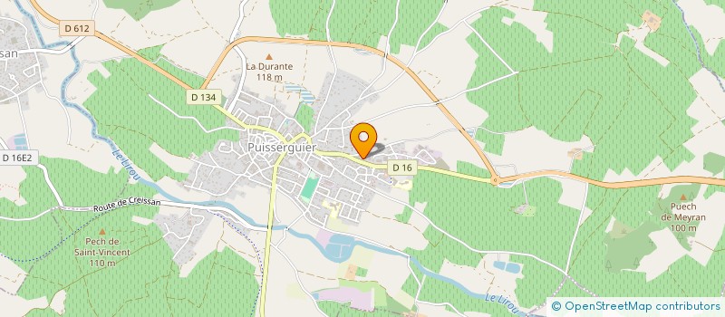 localisation de l'entreprise MONSIEUR BERNARD YVARS  PUISSERGUIER