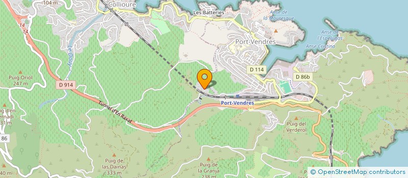 localisation de l'entreprise MONSIEUR BERNARD ZANEBONI  COLLIOURE