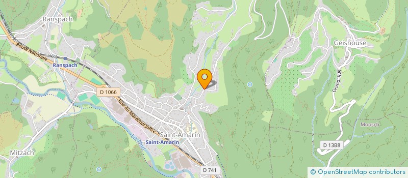 localisation de l'entreprise MONSIEUR BERNARD ZERRINGER  SAINT-AMARIN