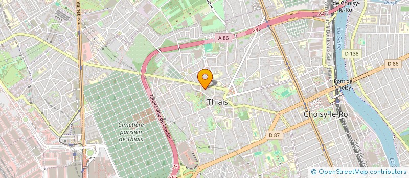 localisation de l'entreprise MONSIEUR BERNARDIN DOGUE  THIAIS