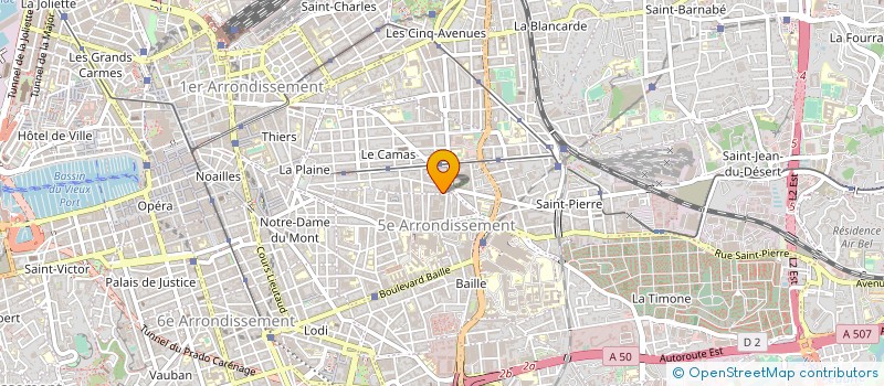 localisation de l'entreprise MONSIEUR BERNARDIN RABENNINARY ROUSSEL  MARSEILLE