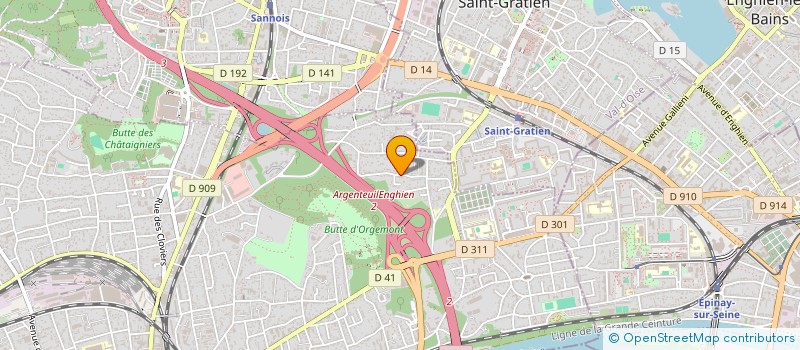 localisation de l'entreprise MONSIEUR BERNARDINO DE OLIVEIRA SALGADO  ARGENTEUIL