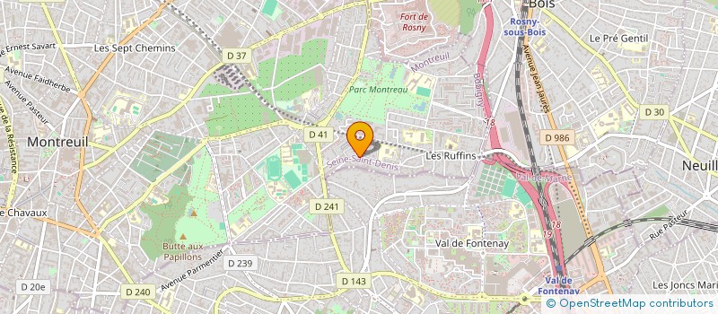 localisation de l'entreprise MONSIEUR BERNARDINO TEIXEIRA à MONTREUIL
