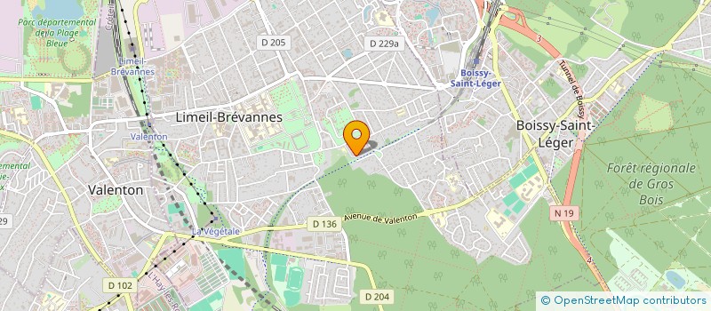 localisation de l'entreprise MONSIEUR BERNARDO GOMES  LIMEIL-BREVANNES