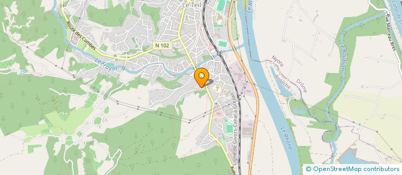 localisation de l'entreprise MONSIEUR BERNARDO MANFIATTO  LE TEIL