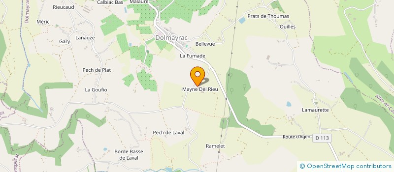 localisation de l'entreprise MONSIEUR BERNARDUS GROOTSCHOLTEN  SAINTE LIVRADE SUR LOT